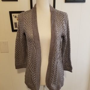 Peter Nygard metallic gray sweater size small NWT